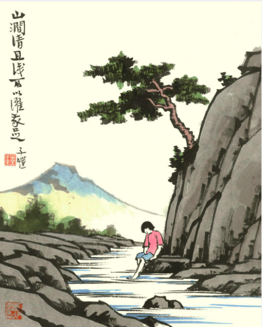 《丰子恺漫画古诗词》看什么做什么决定你会成为什么，传统文化熏陶