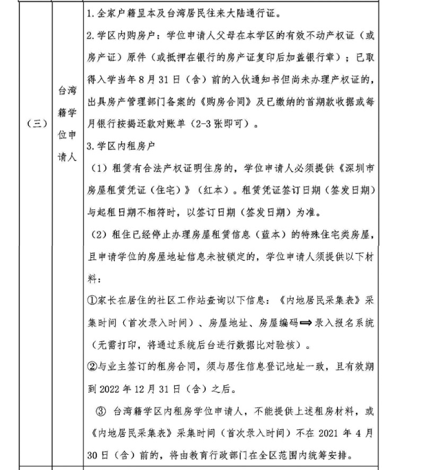 南山区2022年义务教育阶段公办学校新生入学申请指南